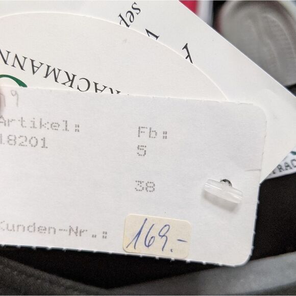 NWT HESS FRACKMANN Linen Crochet Puff Sleeve Top 8 - Picture 7 of 9